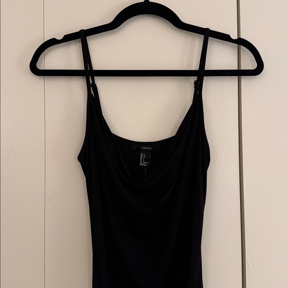 NWT Forever 21 Cowl Neck Bodycon Mini Dress - Picture 3 of 7